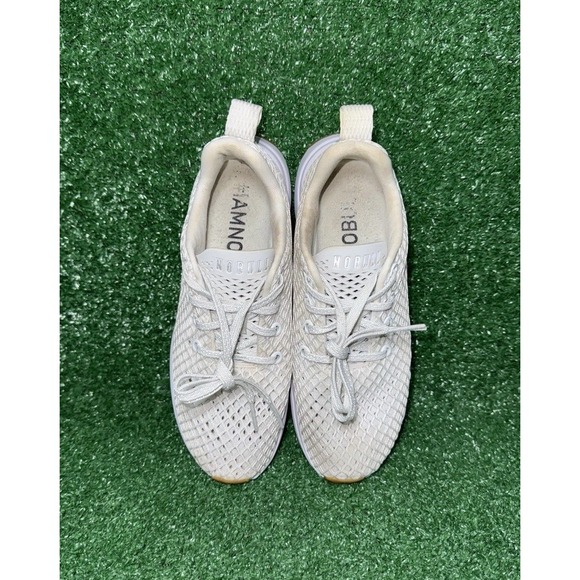 Nobull Diamond Mesh Runner Women Size 7 Gray Knit Running Shoes Athletic Sneaker - Picture 6 of 9